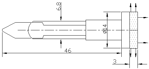 Схема габаритных размеров арматуры АСКМ-С-12Л-14БСД