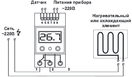 Схема подключения ТК-4