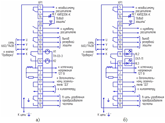 Схема внешних соединений аппарата АЗУР-4ПП