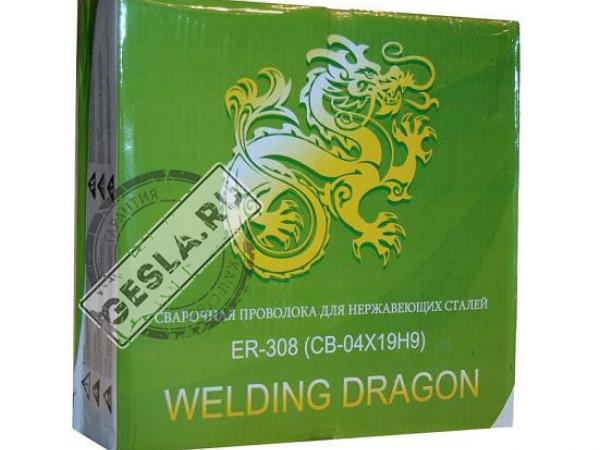Проволока Welding Dragon ER 308 1.0 мм 5 кг D200 фото 1