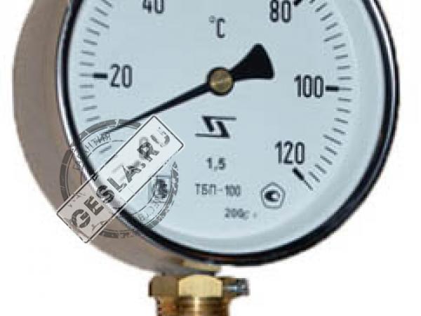 Термометр ТБП 100/100/Р (-0-120)С фото 1