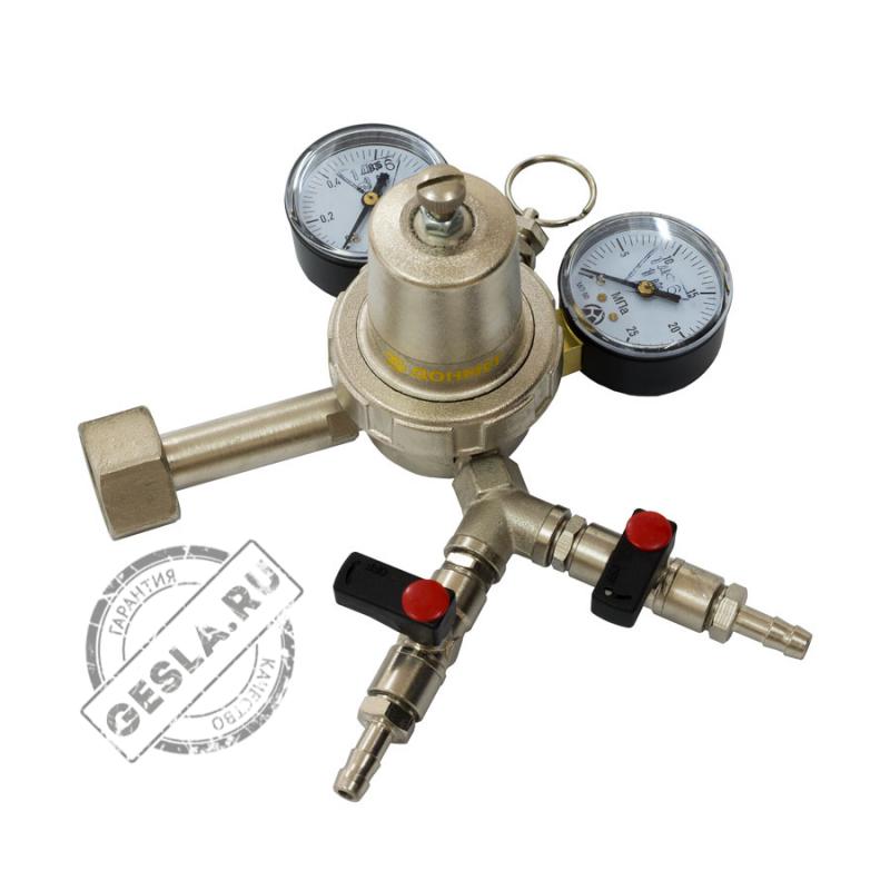 Редуктор УРП-4-4ДМ (подключение Сп 21,8; два крана G ¼) фото 1